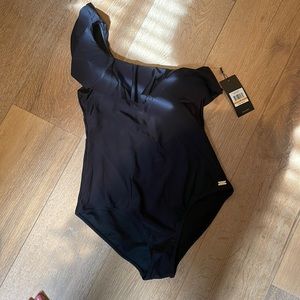 Jones New York ruffle swim one piece